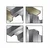 Aluminijaste odprte zakovice 4x12mm RAL 9010