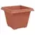 Saksije za biljke 24 pcs Crvena cigla 38 x 38 x 30 cm Plastika