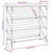 Stalak za cipele boja hrasta 90x30x85 cm konstruirano drvo