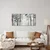 Slika tihi gozd v meglici - 100x50