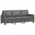 2-dijelni set sofa s jastucima tamnosivi od tkanine