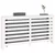 Vidaxl Pokrov za radiator bela 153x19x84 cm trdna borovina