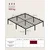 Songmics Posteljni okvir 90x200 cm črn