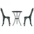 Vidaxl Vrtnik Bistro Set 3 szt. Zelena Aluminij