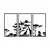 Wallity Zidna dekoracija Serengeti-316, Crna