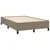 Vidaxl Box spring postelja z vzmetnico LED taupe 120x190 cm blago
