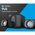 Natec PUG, Stereo Speakers 2.1, 11W RMS (Subwoofer 5W, Satellites 6W), USB power, 3.5mm Connector, Black ( NGL-2111 )