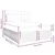 Vidaxl Box spring postelja z vzmetnico roza 180x200 cm žamet