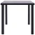 Blagovaonski stol crni i siva boja betona 160 x 80 x 75 MDF