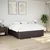 Vidaxl Posteljni okvir brez vzmetnice temno rjav 180x200 cm blago