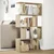 Pregrada / regal za knjige 4 razina hrast 70x24x129 cm drveni