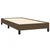 Vidaxl Posteljni okvir brez vzmetnice temno rjav 90x200 cm blago