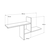Hanah Home Zidna polica Raf-04-Ff-1, 100x50x18 cm, Hrast