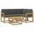 Set vanjskih sofa 5 kom. Bijela i antracit