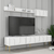 Hanah Home TV komoda sa policama Lyon 2, 180 cm, Belo-zlatna