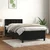 shumee Box spring postelja z vzmetnico črna 80x200 cm žamet
