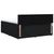 vidaXL Postelja boxspring z vzmetnico Črna 160 x 200 cm Blago