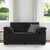 Vidaxl Dvosed črne barve 160x77x82 cm žamet