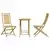 3-dijelni bistro set od bambusa