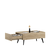 Hanah Home Klub sto Shp-701-Ff-1, 102x44x61 cm, Bež