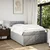Vidaxl Box spring postelja z vzmetnico svetlo siva 120x200 cm blago
