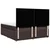 Vidaxl Box spring postelja z vzmetnico temno rjav 200x200 cm blago