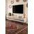 Hanah Home TV komoda Ilay, 180 cm, bela / travertin / zlatna