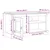 TV ormar Corona Bijelo 100 x 40 x 52 cm Čvrsto borovo drvo