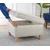 Atelier del Sofa Tabure Roscen, 63x43x63cm, Krem