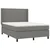 Krevet box spring s madracem LED tamnosivi 140x190cm od tkanine