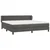 Vidaxl Box spring postelja z vzmetnico temno siva 200x200 cm žamet