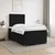 vidaXL Postelja boxspring z vzmetnico Črna 120 x 190 cm Žamet