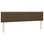 Vidaxl Box spring postelja z vzmetnico temno rjava 160x200 cm blago