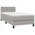 Vidaxl Box spring postelja z vzmetnico svetlo siva 80x200 cm blago