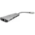 Gembird USB A-CM-COMBO9-03 ** Adapter, 9 portova, USB-C, HUB, HDMI, PD, SD, RJ45