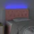 Vidaxl vidaXL Vzglavje postelje z LED svetlo roza 80x7x78/88 cm žamet