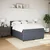 Vidaxl Box spring posteljni z vzmetnico temno siv 140x190 cm žamet