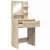 Vidaxl Toaletne mize za spalnice Sonoma hrast 80 x 39,6 x 135 cm