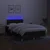 Vidaxl Box spring postelja z vzmetnico LED črna 120x190 cm blago