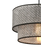 Opviq Luster Echo, 30x30cm, Crni