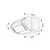 RABALUX Medna Spoljna zidna lampa, LED, IP54, 8W, 530lm, Antracit