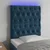 Vidaxl LED posteljno vzglavje temno modro 80x7x118/128 cm žamet