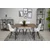 ModernHome Set trpezarijskih stolica Milano, 4 komada, Beli