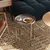 Hanah Home Klub sto 44x57x44cm Sivi