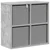 Kreveta s ladicama Betonski sivi 49,5 x 22 x 47 cm