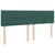 Vidaxl Box spring postelja z vzmetnico temno zelena 180x200 cm žamet