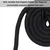 SuperLove Soft Cotton Bondage Rope Set Black 4x10m