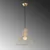Opviq Luster Tabut-Mr-672-1, 38cm, IP20, Zlatne boje