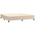 Vidaxl Box spring postelja z vzmetnico kapučino 200x200 cm um. usnje