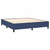 Greatstore Box spring postelja z vzmetnico modra 160x200 cm blago